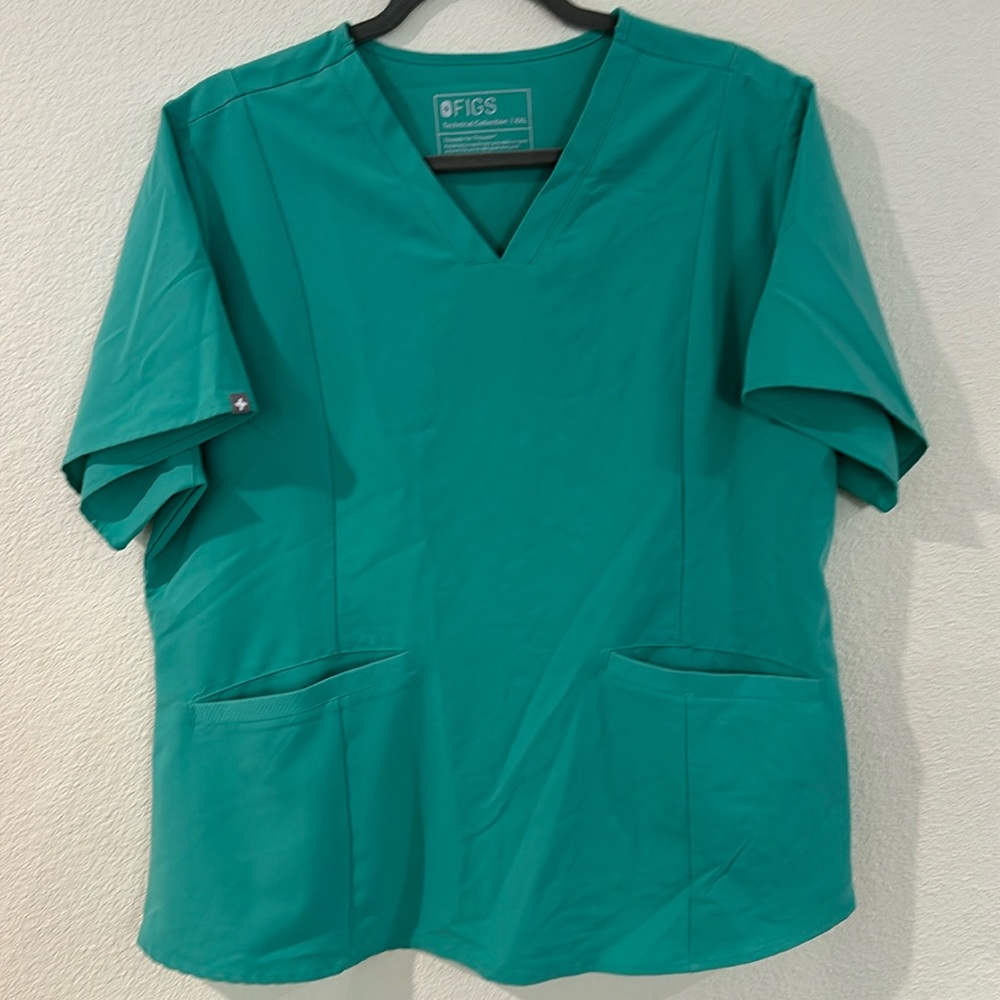 Figs XXL Surgical Green Slim Casma Top